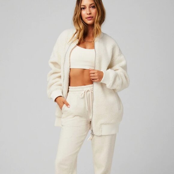 Teddy Oversized Bomber Jacket Size: S NWOT - Picture 1 of 11